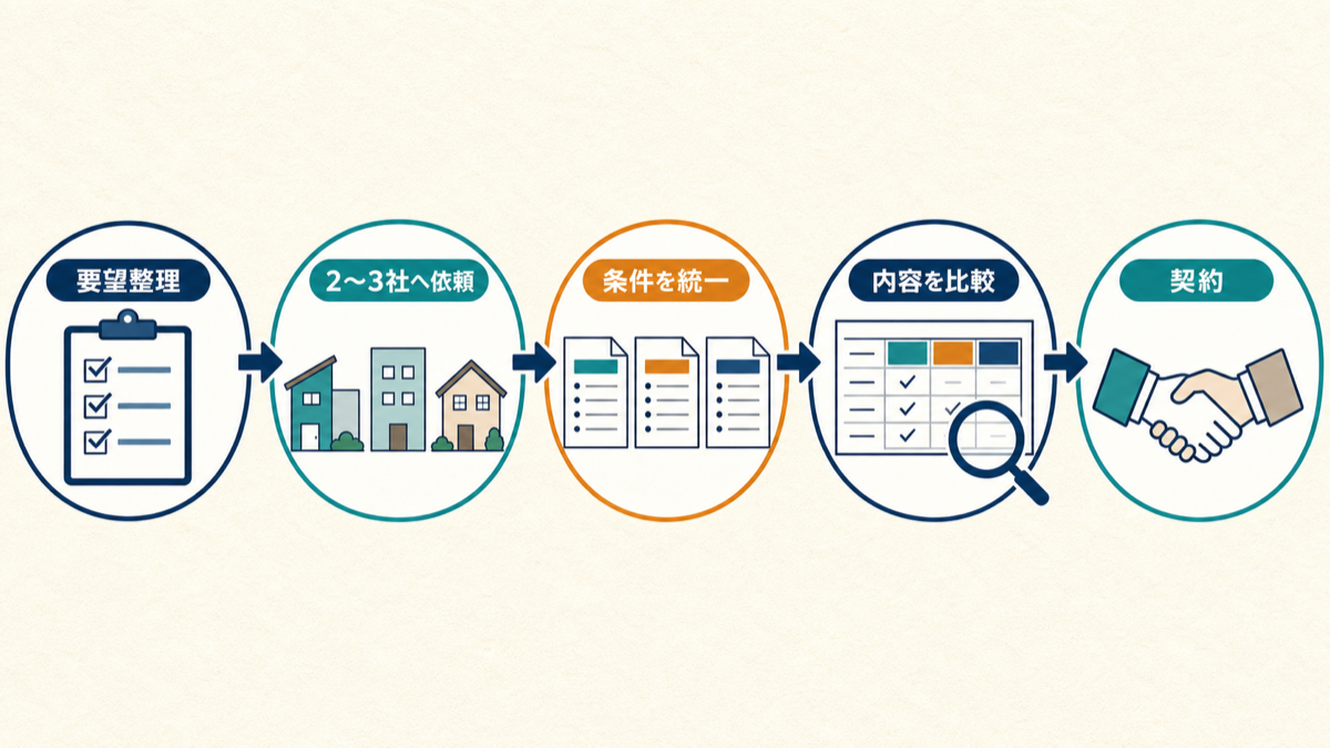 外構の相見積もりを要望整理から契約まで進める5つの手順