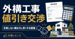 外構工事の値引き交渉｜失敗しない頼み方と安くする順番